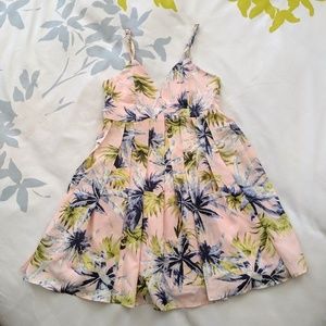 NWOT Tobi Tropical Palm Leaves Dress